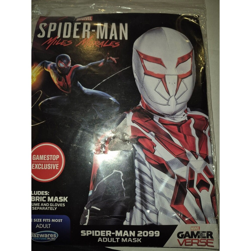 Jazwares Marvel Spider-Man 2099 Adult Mask Accessory Gamestop Exclusive New